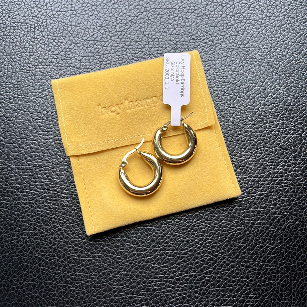 Hey Harper Lucy Hoop Earrings NWT